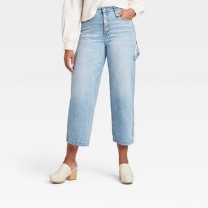 NWT Wide-leg Carpenter Cropped Jeans